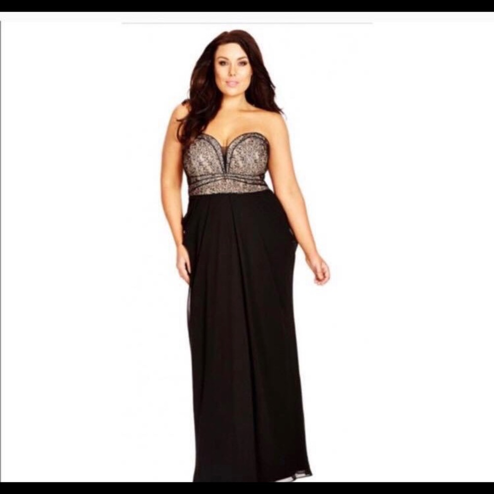 City chic chiffon maxi dress